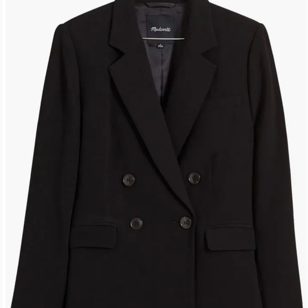 NWT Madewell Rosedale Blazer in Crepe, Black, Size 10